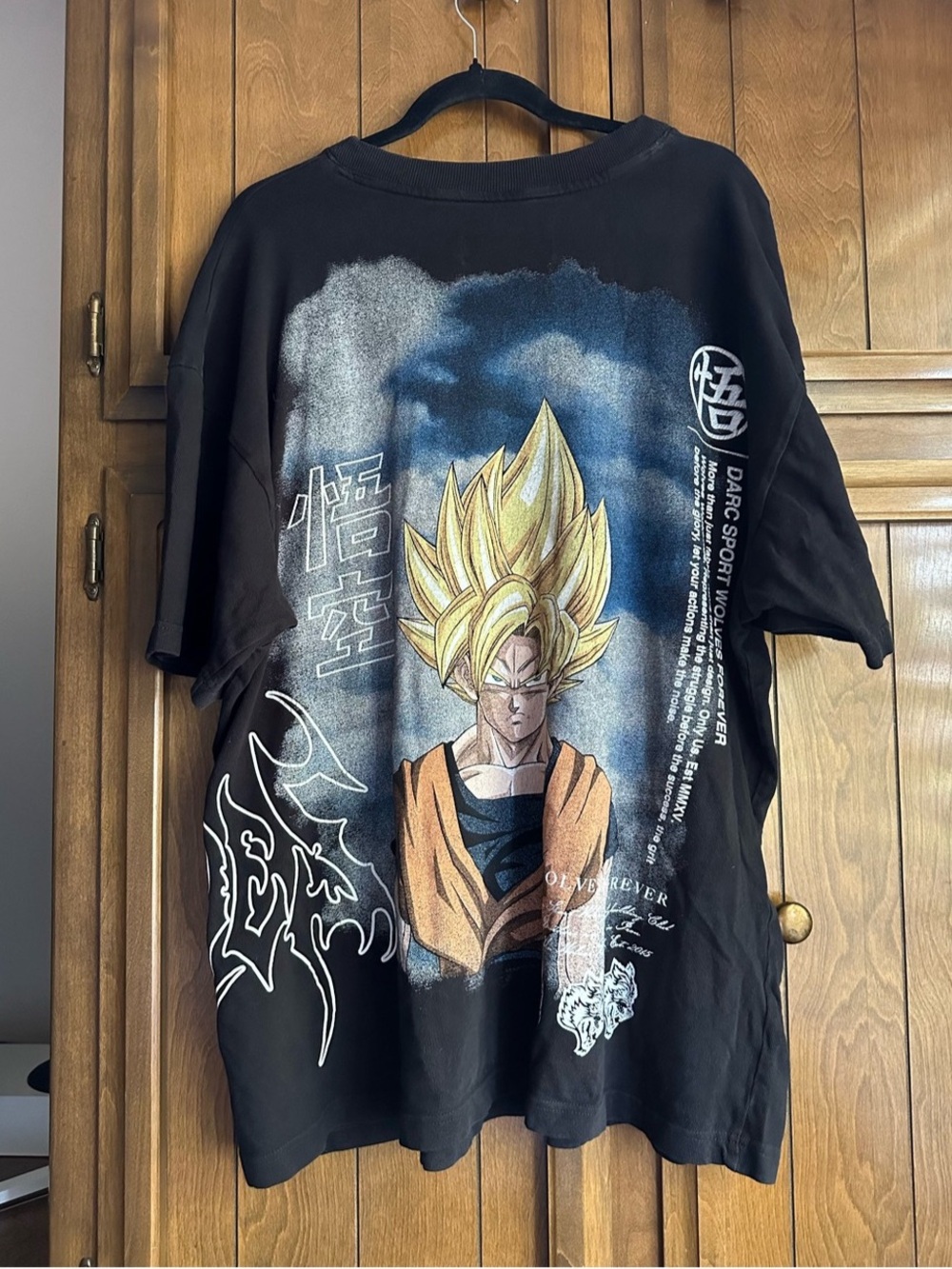 Limited Edition 1 of 1000 Darc Sport x Dragon Ball Z Super Saiyan Goku XL T-Shir